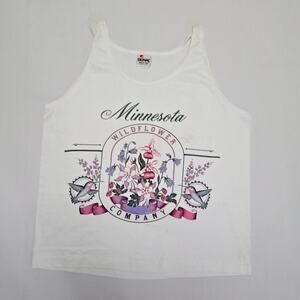 Vintage Minnesota Wildflower Tank Top Large Signal Mega-Tee USA Made VTG 90s